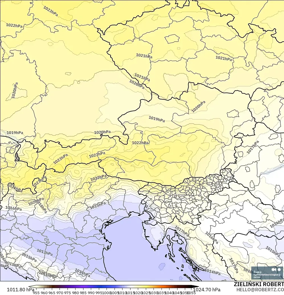 ALADIN CZ 2.3 км модель - Австрия, Қысым