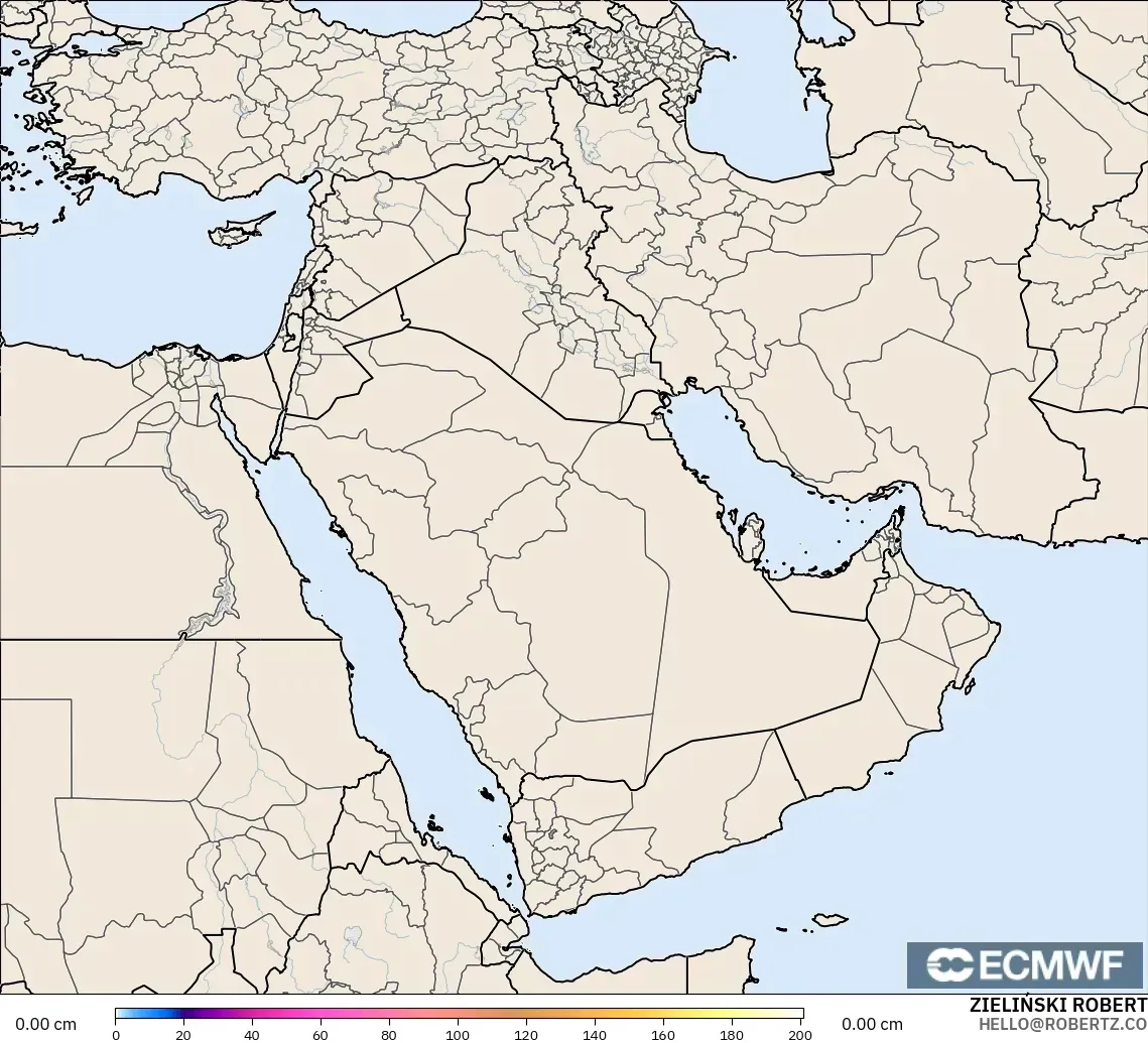 ECMWF IFS 0.25° модель - Таяу Шығыс, Қар Қалыңдығы