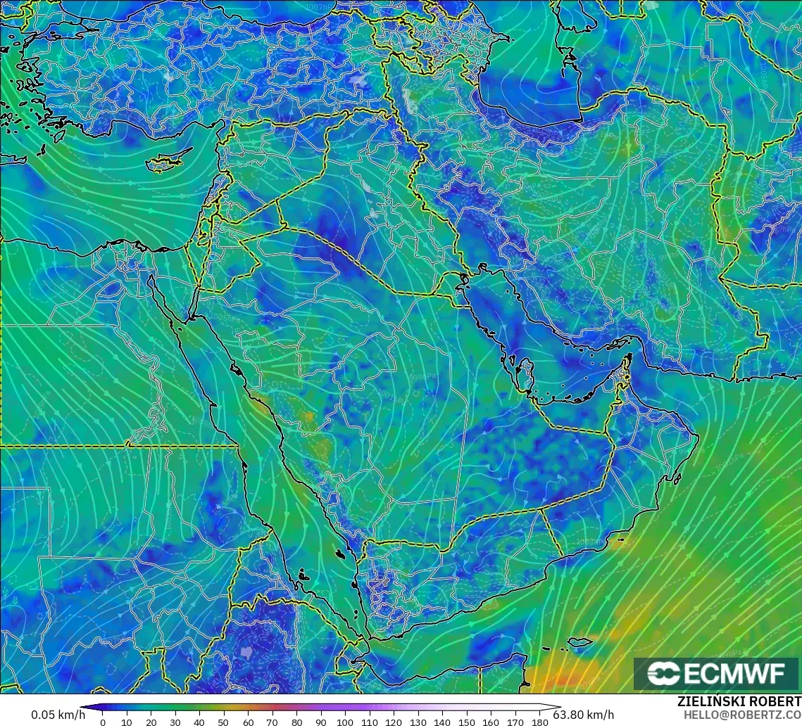 ECMWF IFS 0.25° модель - Таяу Шығыс, Жел 10 м