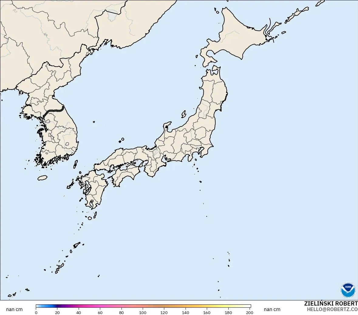 GFS модель - Жапония, Қар Қалыңдығы