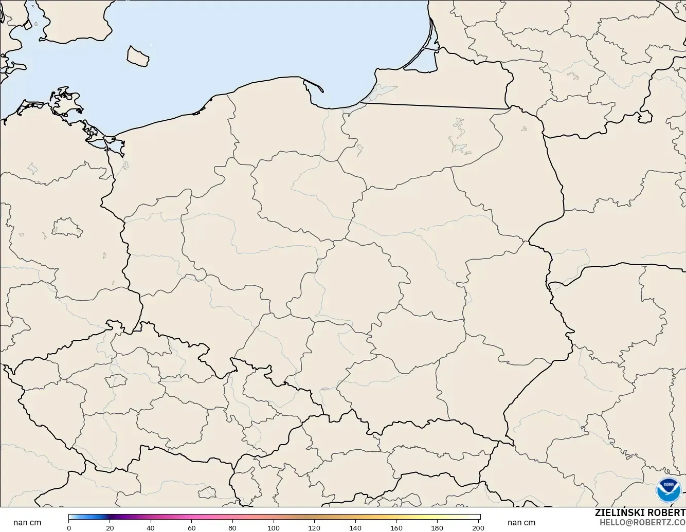 GFS модель - Польша, Қар Қалыңдығы