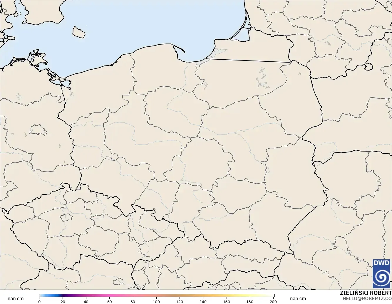 ICON Германия 2 км модель - Польша, Қар Қалыңдығы